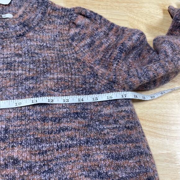 Madewell NWT Space-Dyed Eaton Puff-Sleeve Pullover Sweater Size S Wool Blend - Picture 10 of 11